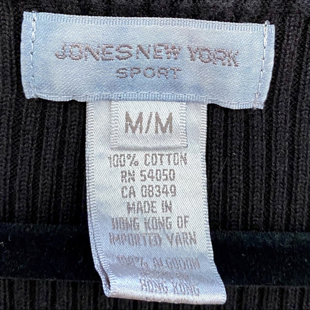 New York Sport Black Sweater Tank Top EUC - Picture 6 of 8